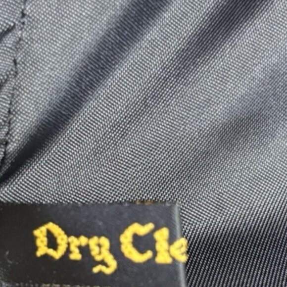 Bill Blass Mens Dress Wool Overcoat 42S Black Trench Top Coat K1230 - Picture 7 of 10